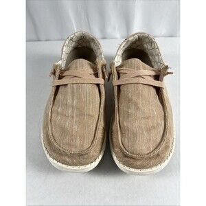 Hey Dude Wendy Sparkling Rose Gold slip-on shoes, Women’s Size 8